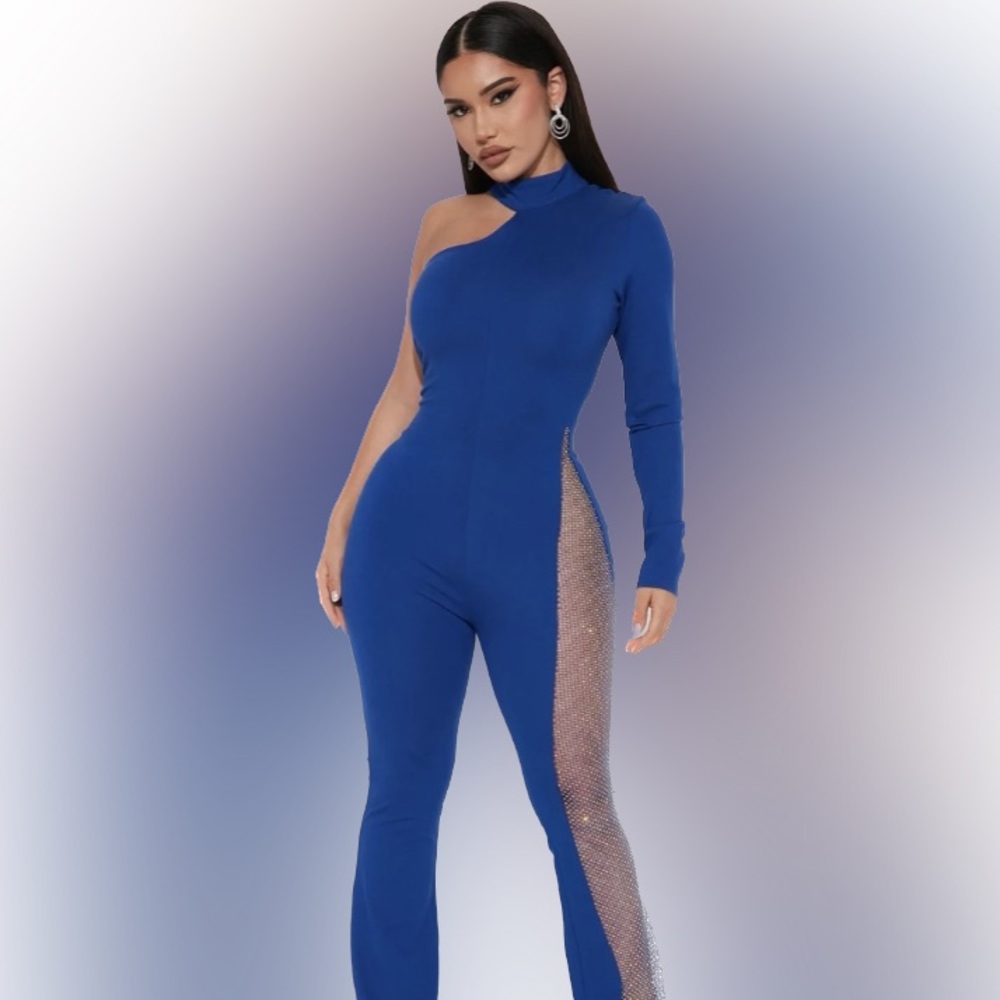 Blue jumpsuit
